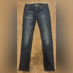 Miss Me Dark Blue Straight Jeans